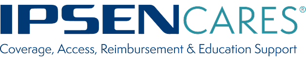 IPSEN Cares Coverage, Access, Reimbursement, and Education Support Logo
